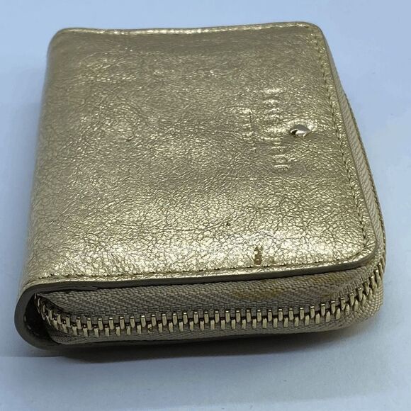 Kate Spade Golden Leather Zip Around Mini Wallet / Card Case - Picture 7 of 9